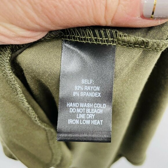 Lulus Womens Size Small 3/4 Sleeve Pullover Swing Dress Pockets Rayon Blend - Picture 8 of 8